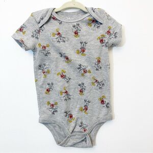 Gray Mickey Mouse Kids One Piece 18m